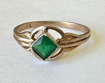 antique 10k gold paste ring, size 4.5