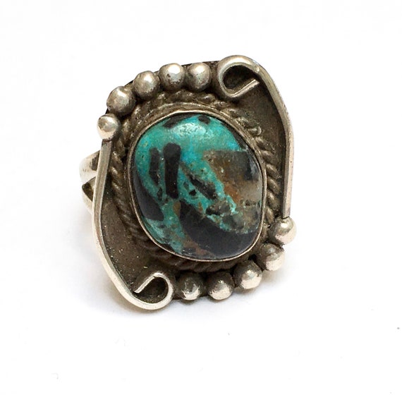 vintage sterling and awesome turquoise southweste… - image 3