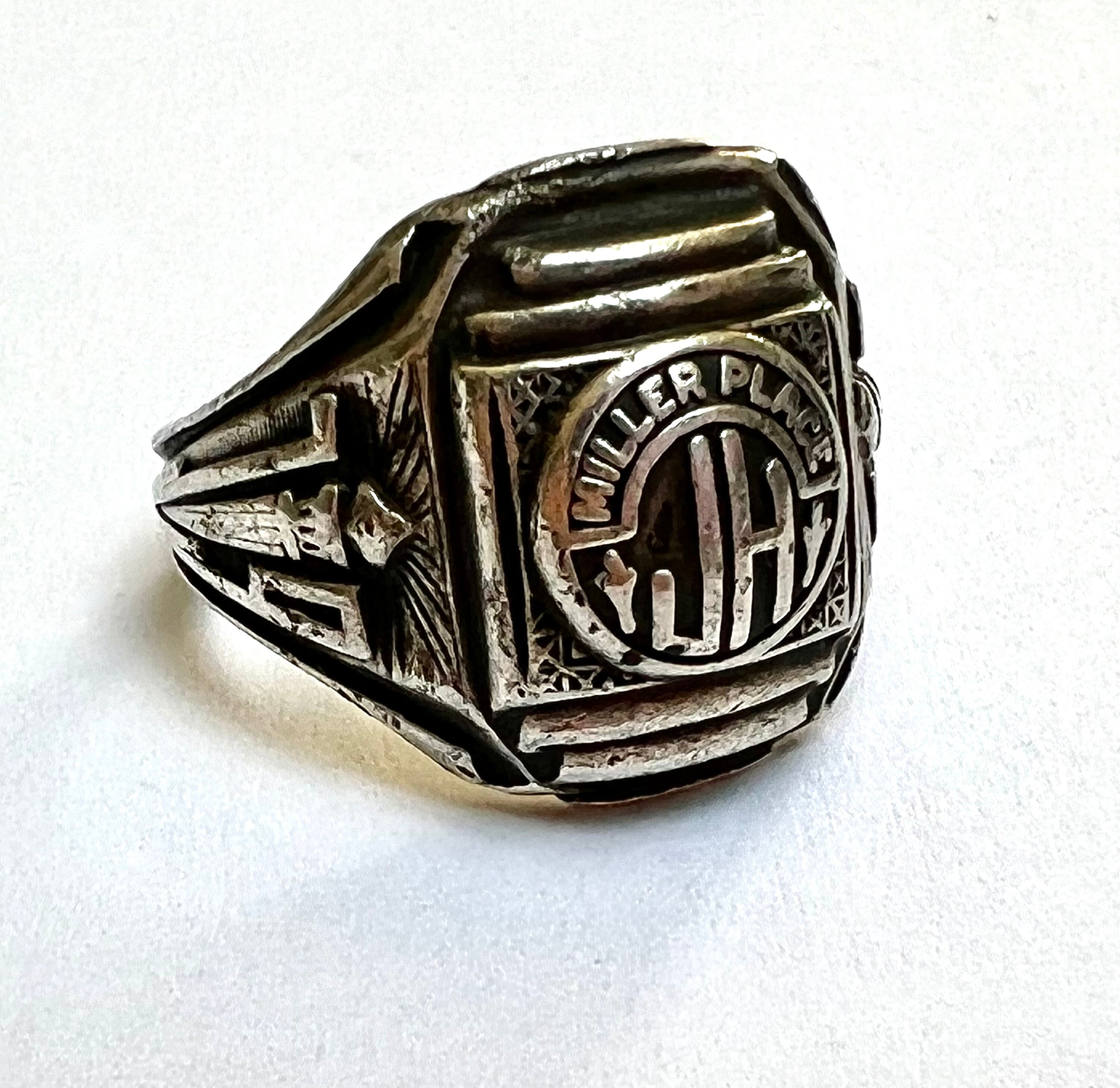 Vintage Sterling Class Ring, JH, 1963, Size 5.5 - Etsy Vintage Sterling Class Ring, JH, 1963, Size 5.5 - Etsy