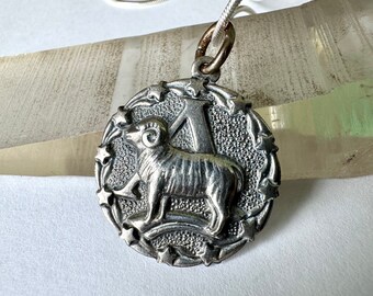 vintage Bell Trading Post Aries pendant necklace in sterling