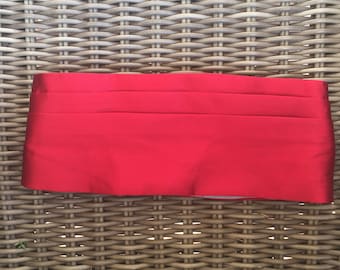 Exquise Rode Zijde Cummerbund