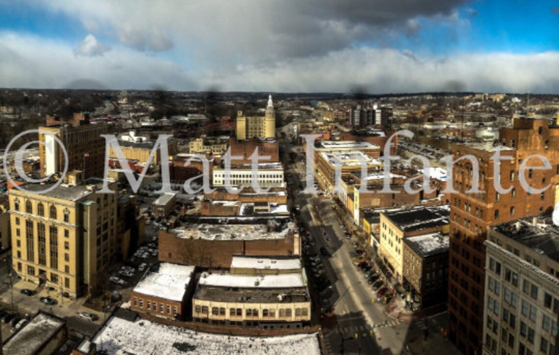 Downtown Youngstown Ohio Skyline Panoramic Etsy UK