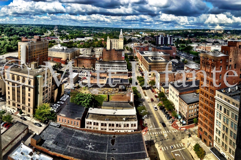 Downtown Youngstown Ohio Skyline Panoramic Etsy UK