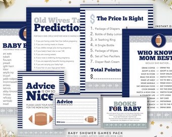 Football Baby Shower Games, Sports Baby Shower, Old Wives Tales, Advice For Parents, All Star Baby Games, Books for Baby Card, DOWNLOAD