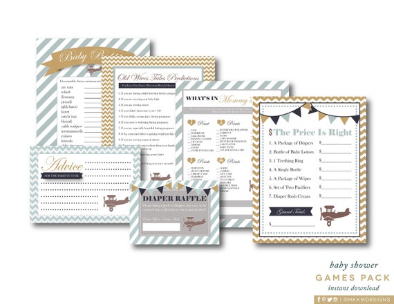 Airplane Shower Games, Travel Baby Shower, Advice For Parents, Baby Word Scramble, Aviation Shower, Old Wives Tales, INSTANT DOWNLOAD, #A1 Il_570xn