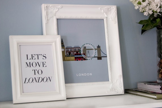 London City Print, European Cities Series, London Wall Art, London Sign, Gift for Him, For the home, UK Art Print, Big Ben, INSTANT DOWNLOAD Il_570xn
