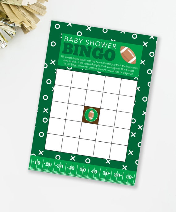 Football Bingo, Football Baby Shower, Baby Shower Game, Sports Baby Shower, Boy Baby Shower, Baby Bingo Cards, INSTANT DOWNLOAD, #S2 Il_570xn