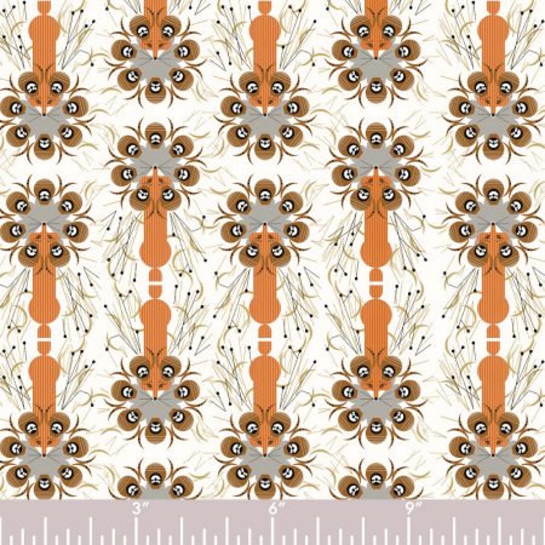 Quail Safe Charley Harper Backyard 100% Organic Cotton - Etsy