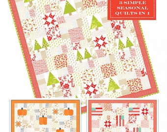Seasonal Patchwork quilt pattern by Fig Tree Quilts