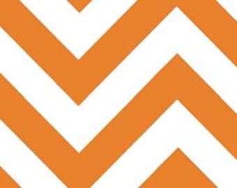 Medium Tangerine - Moda Half Moon Modern Zig Zag - 1 yard