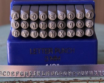 3mm Typewriter Font Individual (not a set) Uppercase Metal Alphabet Letter Stamp-Metal Letter Stamps-Metal Stamping and Jewelry Tool- SGE-3U