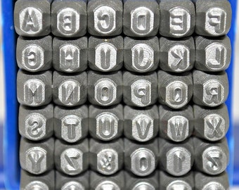 2.5mm Arial Font Combination Metal Alphabet Letter and Number Stamp Set - Metal Letter Stamps-Metal Stamping and Jewelry Tool - SGC-2.5MM
