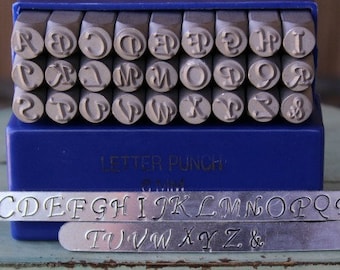 6mm Elegant - Corsiva Font Individual Uppercase Alphabet Letter Stamp (not a set) - Metal Stamp - Metal Stamping and Jewelry Tool - SGE-6U