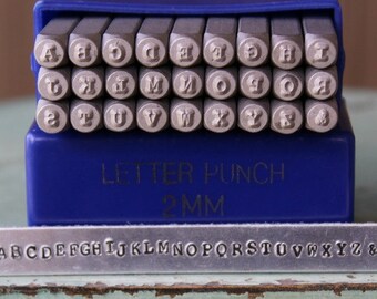 2mm Typewriter Font Individual (not a set) Uppercase Metal Alphabet Letter Stamp-Metal Letter Stamps-Metal Stamping and Jewelry Tool - SGE7U