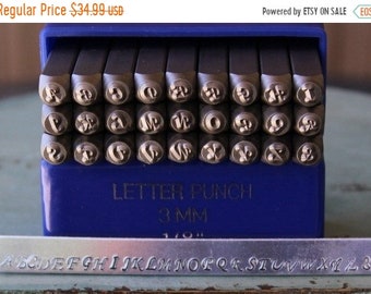 Sale4 3MM Elegant Corsiva Font Alphabet Metal Letter Uppercase Stamp Set - Metal Design Stamp - Great For Metal And Jewelry Design Work - SG