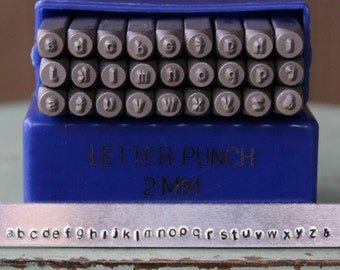 2mm Arial Font Lowercase Metal Alphabet Letter Stamp Set - Metal Letter Stamps-Metal Stamping and Jewelry Tool - SGAL-2