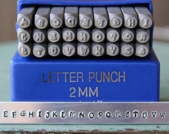 2mm Kristen-Playground Font Individual (not a set) Uppercase Metal Alphabet Letter Stamp-Metal Letter-Metal Stamping and Jewelry Tool-SGE11U