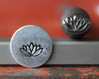 Made in the USA SUPPLY GUY 4mm 8 Petal Flower Metal Punch Design Stamp SGF-8