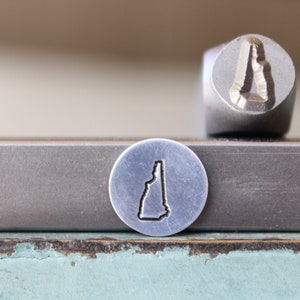 Supply Guy 8mm New Hampshire Metal Design Stamp - US State Metal Stamp - Metal Stamping and Jewelry Tool - SGCH-NH