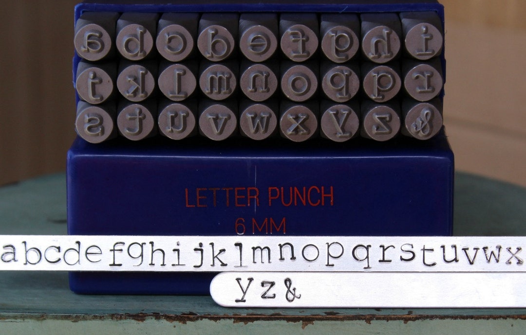 6MM Typewriter Font Alphabet Letter Lowercase Set DIY Jewelry Making ...
