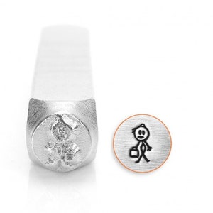 Impress Art 7mm Dad Little Stick Metal Design Stamp - Metal Stamp - Metal Stamping and Jewelry Tool -  SGSC159-A-7mm