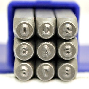 2mm Máquina de escribir Fuente Metal Número Sello Set - Carta de Metal Sellos-Metal Stamping y Joyería Herramienta - SGE-4N