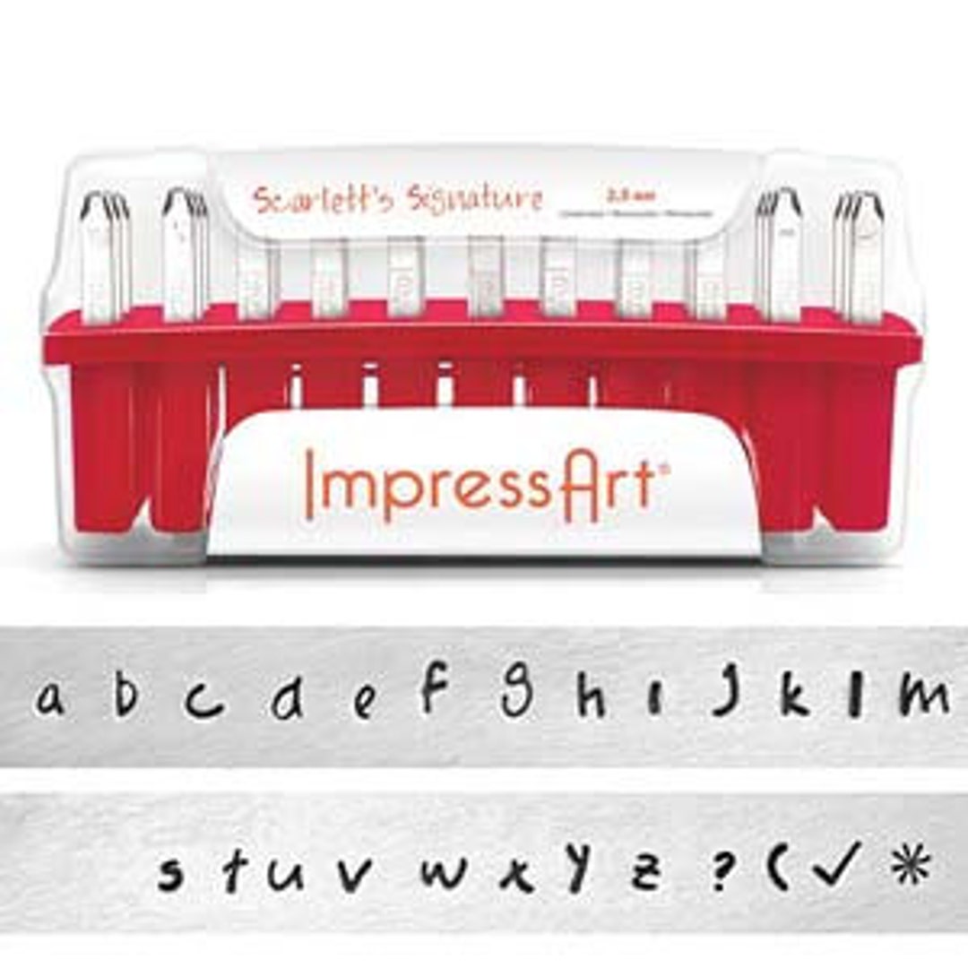 (m.s stamp)アルソアセット Homeroom Signature Metal Stamp Set | Punches for Stainless