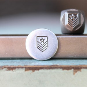 Supply Guy 6mm Military Stripes Metal Design Stamp - Metal Stamp - Metal Stamping and Jewelry Tool - SGCH-508
