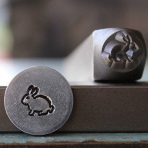 Brand New 6mm Easter Bunny Metal Design Stamp - Metal Stamp - Metal Stamping and Jewelry Tool - SGCH-260