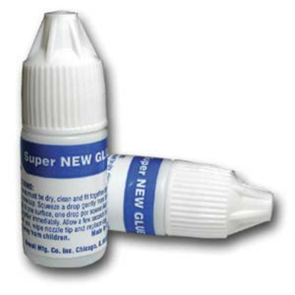 Super New-Glue - 3 Gram Bottle - Quickly Bonds Rubber, Metal, Glass and Plastic - SGSG3X