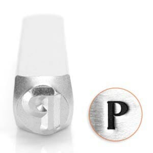 Impress Art 6mm Greek Alphabet Rho Metal Design Stamp - Metal Stamp - Metal Stamping and Jewelry Tool - SGSC1522-Q-6mm