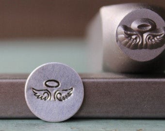 Brand New 9mm Fallen Angel Wings Metal Design Stamp - Metal Stamp - Metal Stamping and Jewelry Tool - SGCH-136