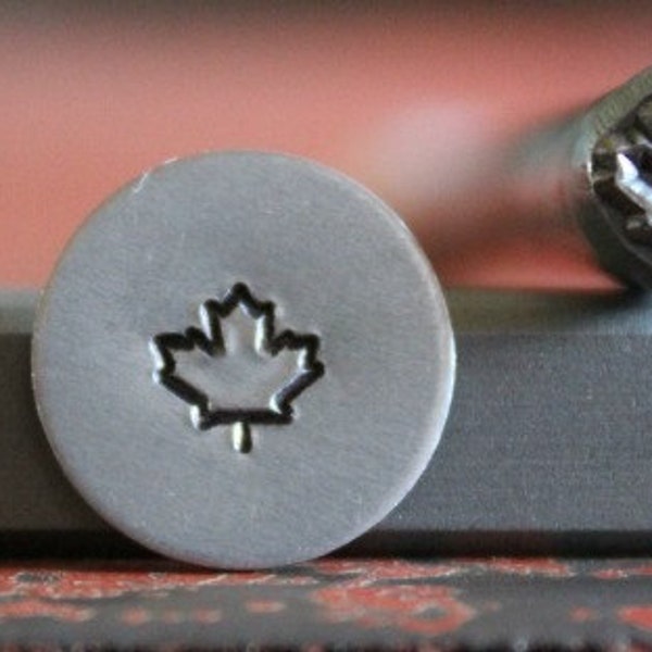 Maple Leaf Metal Design Stamp - Metal Stamp - Metal Stamping and Jewelry Tool SGA-38