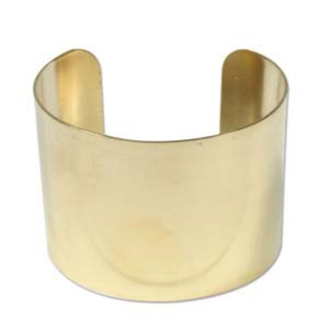 Brass Metal Bracelet Cuff - Metal Bracelet Cuff- Flat 2