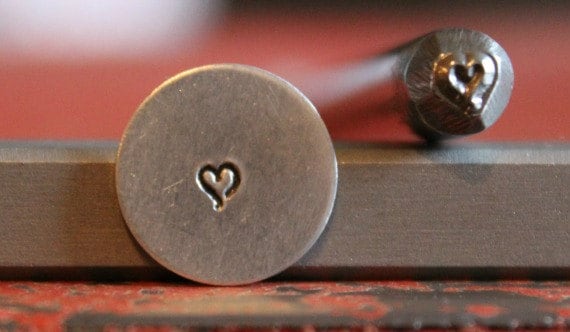 Metal Stamp SGUB-22 Metal Stamping and Jewelry Tool 1.5mm Heart Metal Design Stamp