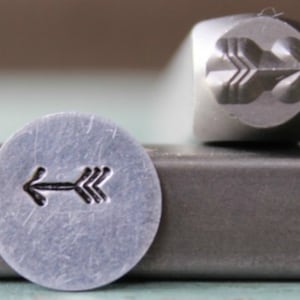 6mm Simple Arrow DIY Jewelry Making Metal Design Stamp - Stamping Kit, Tools, Press, Machine & Supplies - SGCH-280
