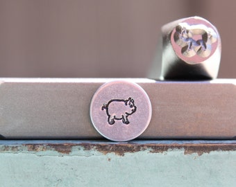 7mm Pig Metal Design Stamp - Metal Stamp - Metal Stamping and Jewelry Tool - SGCH-530