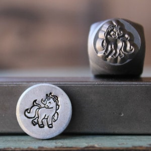 Supply Guy 8mm Unicorn Metal Design Stamp - Metal Stamp - Metal Stamping and Jewelry Tool - SGCH-225