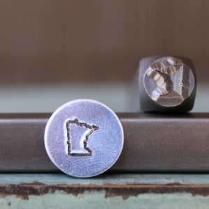 Supply Guy 6mm Minnesota Metal Design Stamp - US State Metal Stamp - Metal Stamping and Jewelry Tool - SGCH-345
