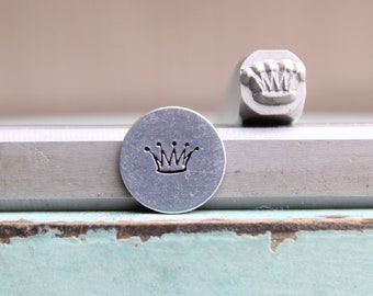 6mm Jester Crown Metal Design Stamp - Metal Stamp - Metal Stamping and Jewelry Tool - SGUB-44