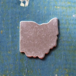 Aluminium état de l’Ohio 18G Stamping blanc - 1 1/4 &#39;&#39; épais calibre Stamping blanc - 1 par paquet - Made in USA - SG-SOLOH