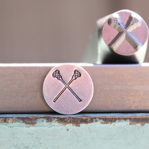 Supply Guy 8mm Lacrosse Sticks Metal Design Stamp - Metal Stamp - Metal Stamping and Jewelry Tool - SGCH-522