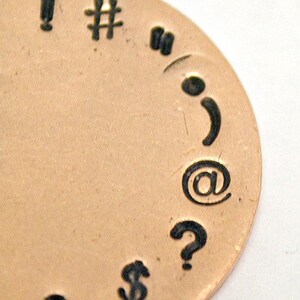 Punctuation DIY Jewelry Making Metal Design 9 Stamp Set - Stamping Kit, Tools, Press, Machine & Supplies - SGCH-PUN image 2