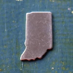 Aluminium State of Indiana 18G Stamping Blank - 1.25 « Thick Gauge Stamping Blank - 1 par paquet - Fabriqué aux États-Unis - SG-SOLIN
