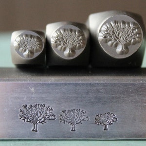 Brand New Tree of Life 3 Stamp (6mm, 8mm and 10mm) Metal Design Stamp Set - Metal Stamp - Metal Stamping and Jewelry Tool - SGCH-126/112/121