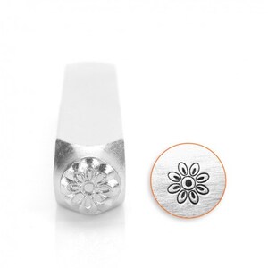 Impress Art 6mm Floret Metal Design Stamp - Metal Stamp - Metal Stamping and Jewelry Tool - SGSC1514-B-6mm