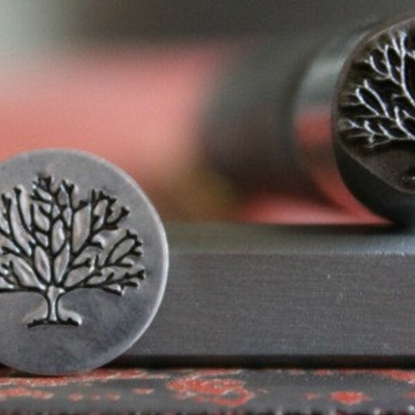 Advantage Series Tree of Life Metal Design Stamp - Made In The USA - Available In 3 Different Sizes - For use on Stainless Steel- SGAD-24