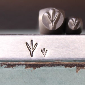 Supply Guy 3mm and 5mm Chicken Foot Metal Design 2 Stamp Set - Metal Stamp - Metal Stamping and Jewelry Tool - SGCH-509510
