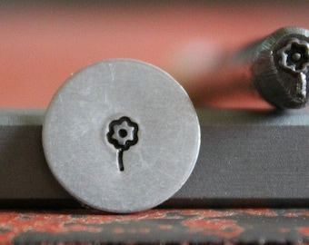 Dandelion Flower Metal Design Stamp - Metal Stamp - Metal Stamping and Jewelry Tool SGF-10