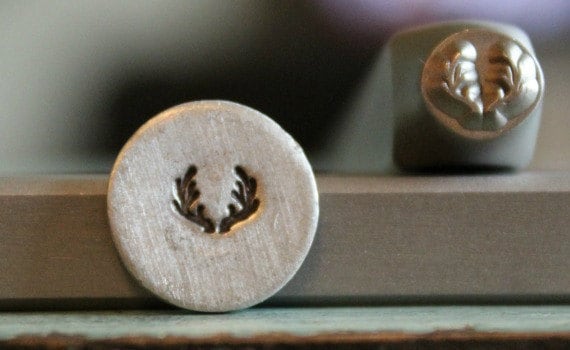 5mm Antler Horn DIY Jewelry Making Metal Design Stamp - Stamping Kit, Tools, Press, Machine & Supplies - SGCH-3